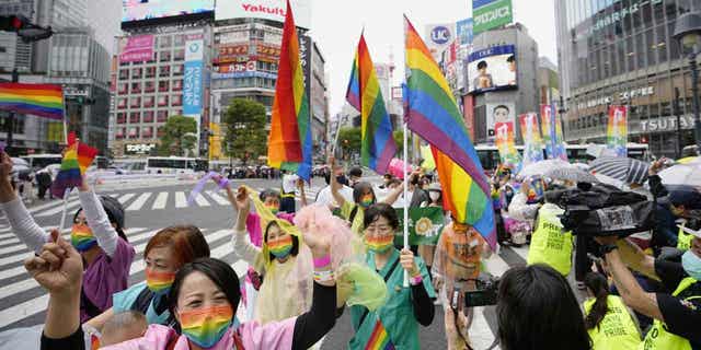 LGBTQ rights supporters 