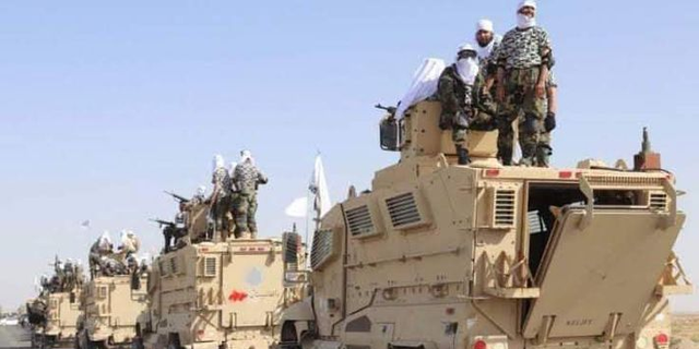Taliban on vehicles