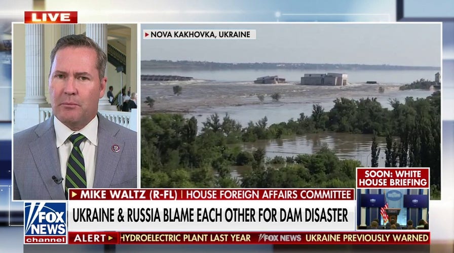 Ukraine, Russia trade blame for dam collapse