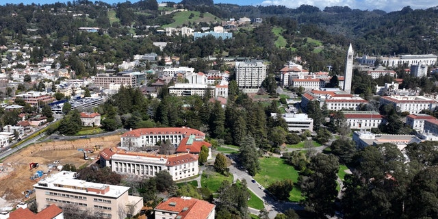 An aerial view of the U.C. Berkeley campus