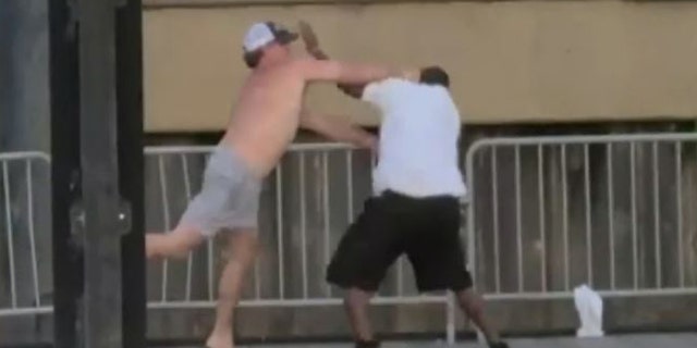 Fight on Alabama dock