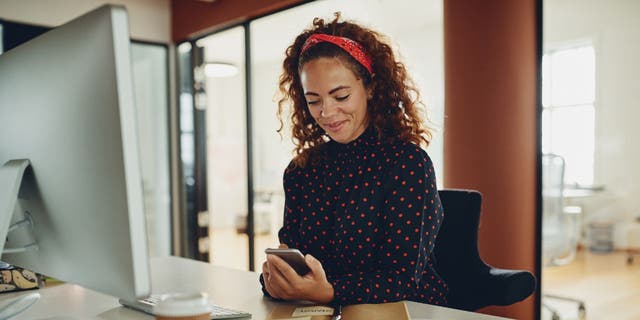 Woman on her phone