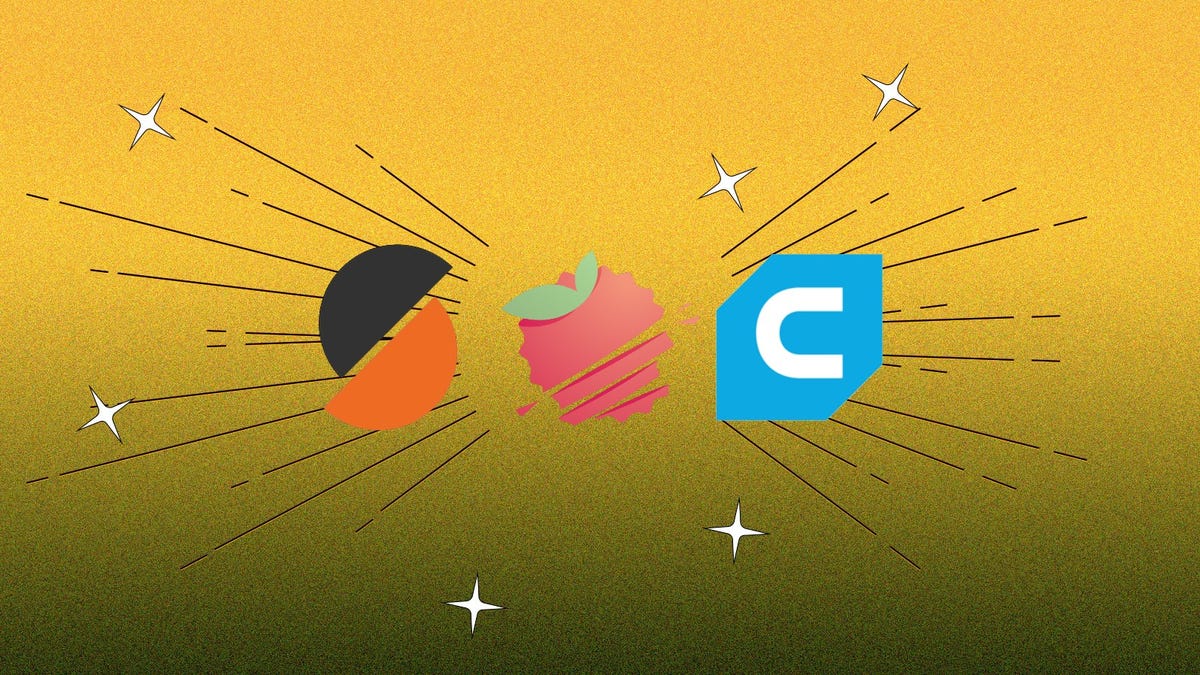 orange gradient with 3 slicer icons on it