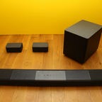 Vizio M512 soundbar, subwoofer and speakers