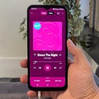 Samsung Galaxy A14 5G running YouTube Music