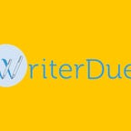 Writer Duet logo on a yellow background
