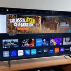 Vizio V-Series on a TV stand