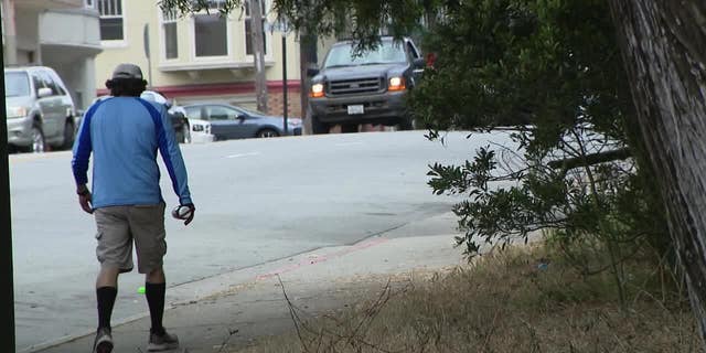 Scene near Golden Gate Park in San Francisco, where a woman's body was found