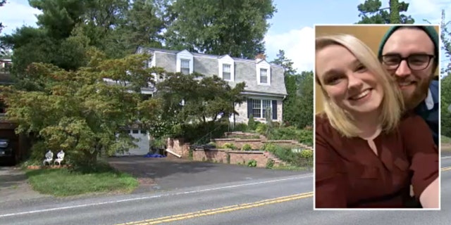 An image showing Christopher Goisse's Airbnb beneath a photo of Kaylee Gates and Christian Capraro