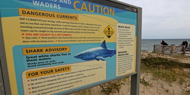 Signs on Marconi Beach