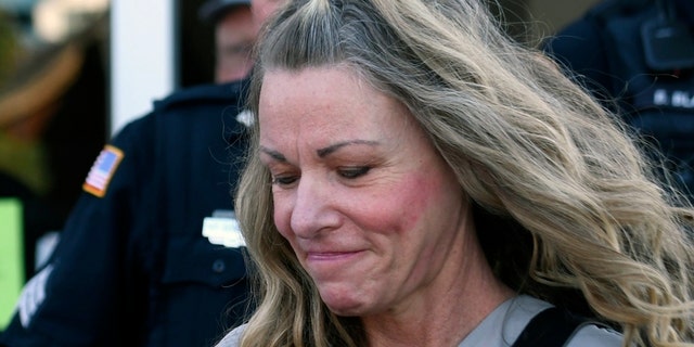 Lori Vallow Daybell is seen outside the Fremont County Courthouse in St. Anthony, Idaho, Tuesday, Aug. 16, 2022