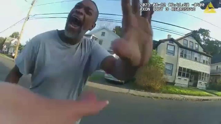 Connecticut man charges towards police officer wielding hammer