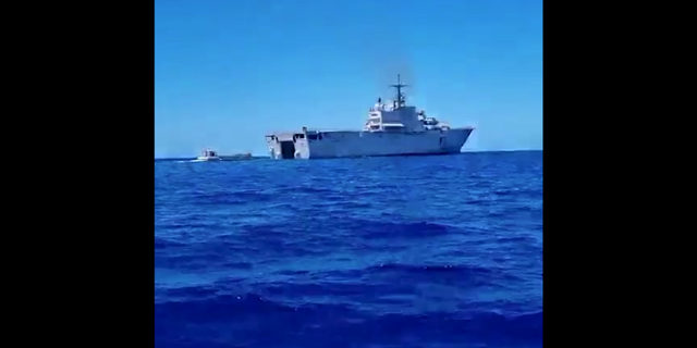 boat off coast of Italy