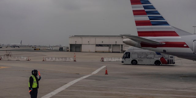 American Airlines worker