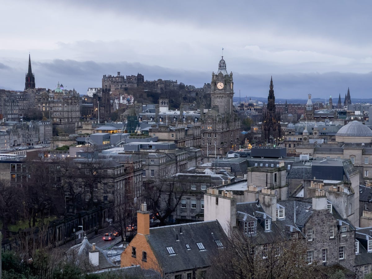 Edinburgh on a cloudy afternoon