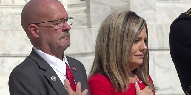 Wreath ceremony for Taylor Hoover