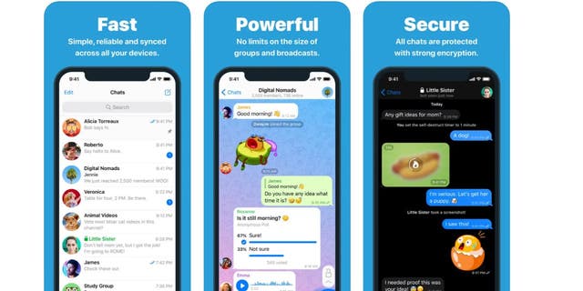 Screenshot of the Telegram app.