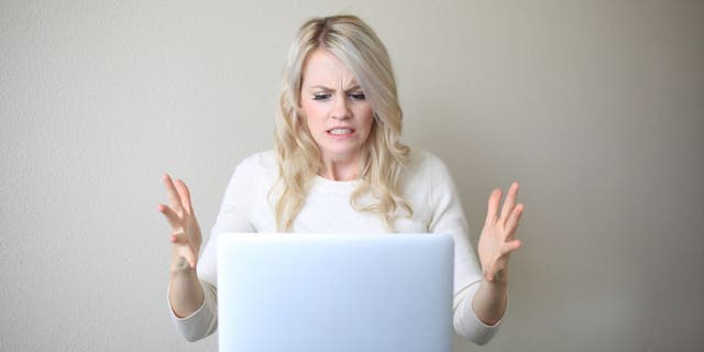 Woman is frustrated