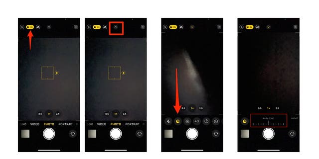 Night mode iPhone