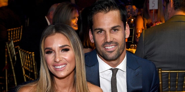 Jessie James Decker husband Eric dress up for celebrity event