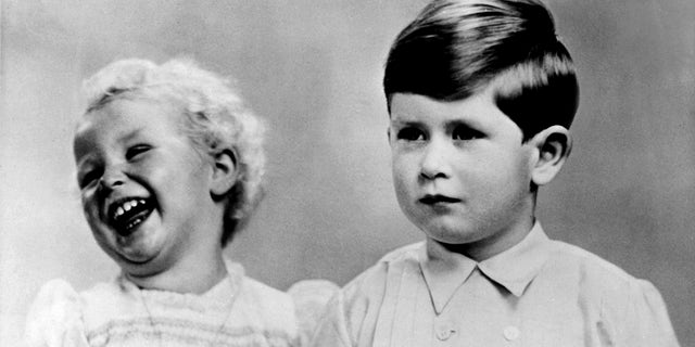 princess anne and king charles as children 