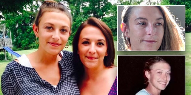 Mekenna Reiley insets over a picture of her and her sister Bevin Stepp