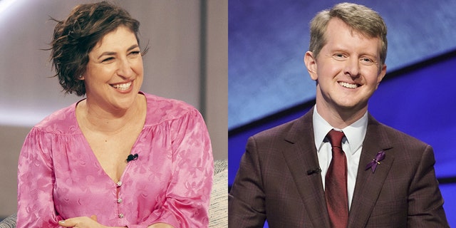 Mayim Bialik Ken Jennings split photo