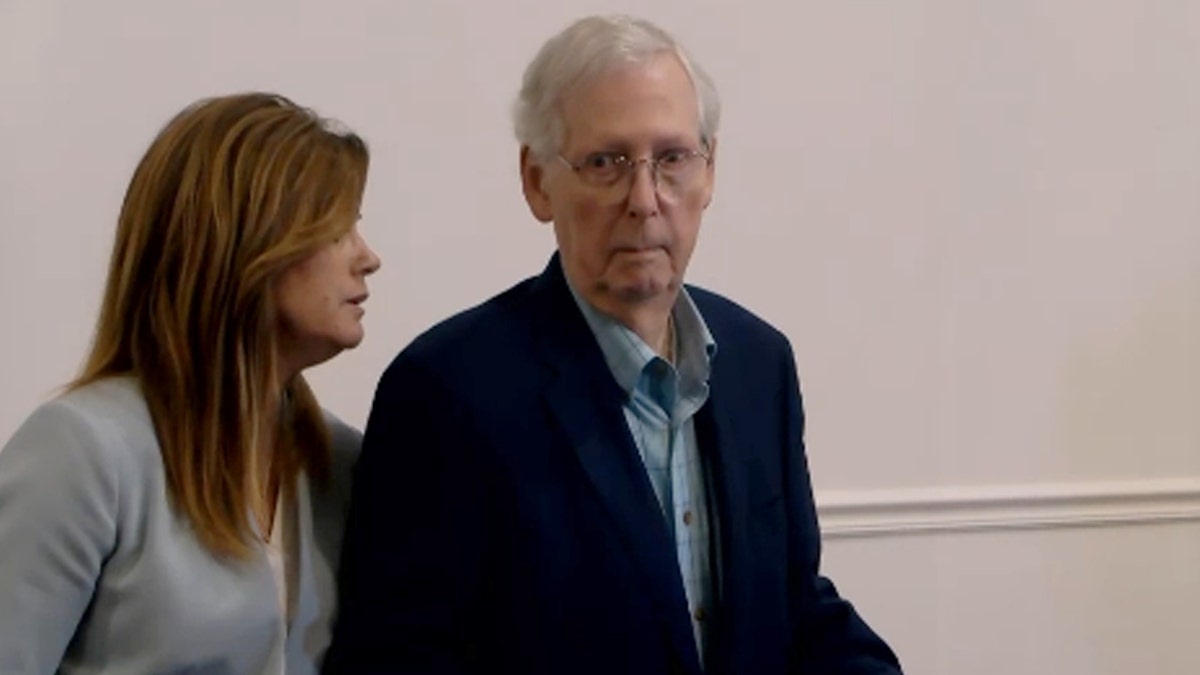 Sen. Mitch McConnell freezes up during press conference in Kentucky