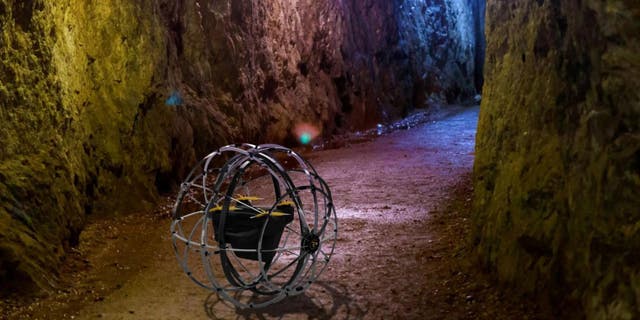 The HMR rolling in a cave.