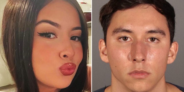 Side by side of Andrea Vazquez and her accused kidnapper Gabriel Esparza.