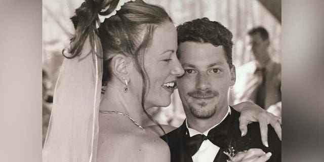 Lisa Ann Motto and Doug Motto on their wedding day