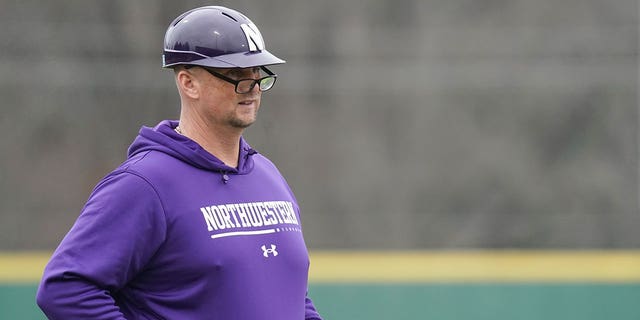Northwestern head coach Jim Foster 