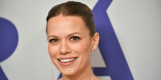 close up Bethany Joy Lenz on a red carpet