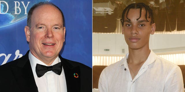 prince albert of monaco his son alexandre grimaldi