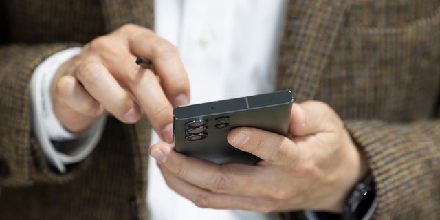 Samsung Galaxy S23 Ultra smartphone is seen in South Korea