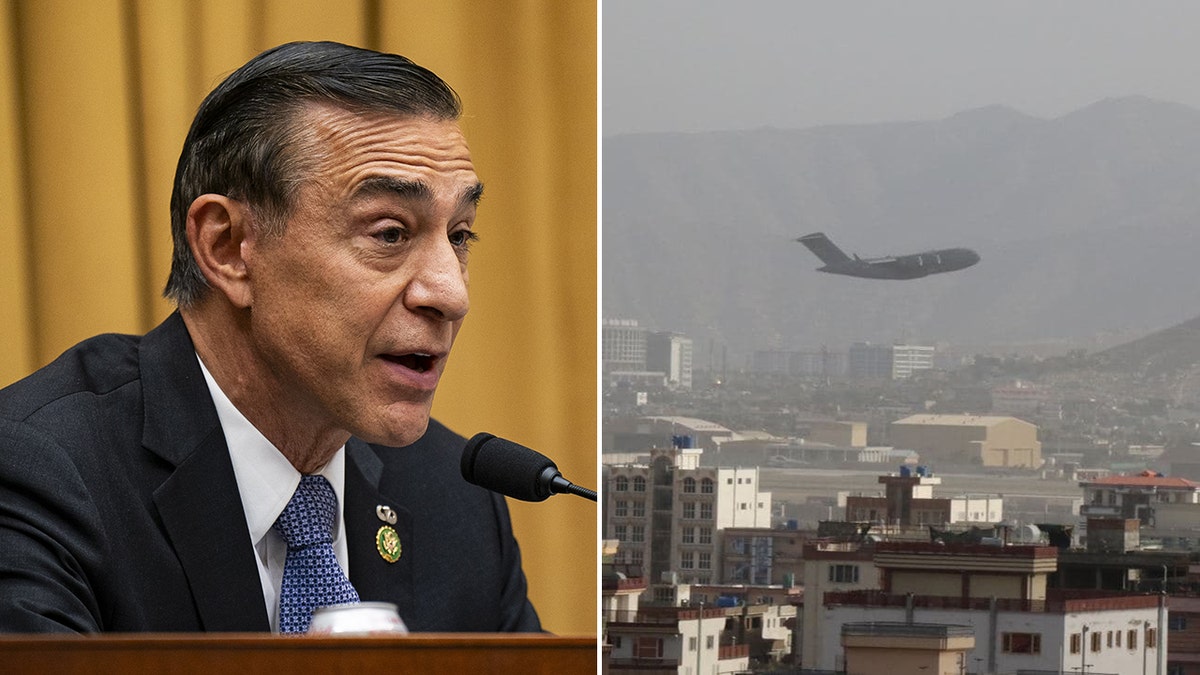 Rep. Darrell Issa left, US plan over Kabul right
