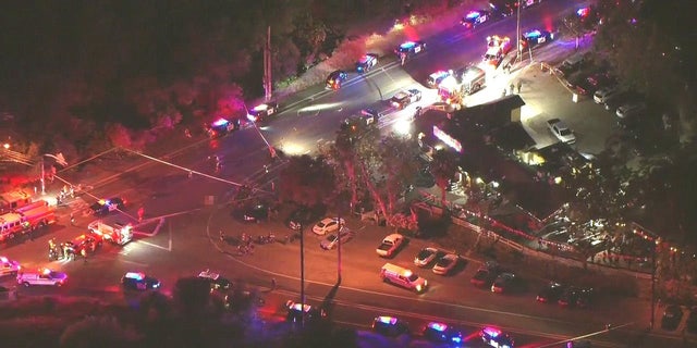 Crime scene outside Cook's Corner