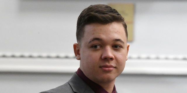 Kyle Rittenhouse in courtroom