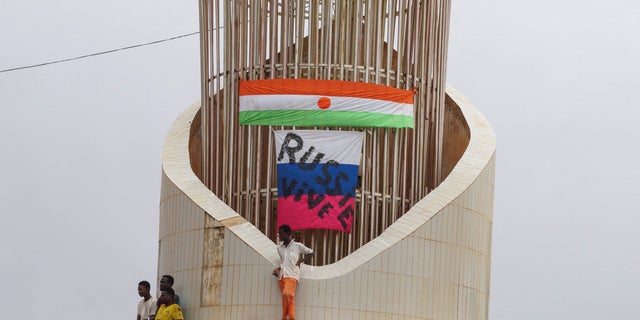 coup supporters at national assemly in Niger's capital