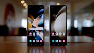 The Z Fold 5 next to the Z Fold 4