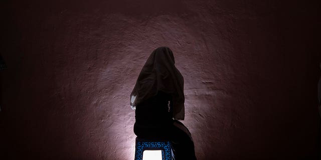 Tigrayan refugee sits 
