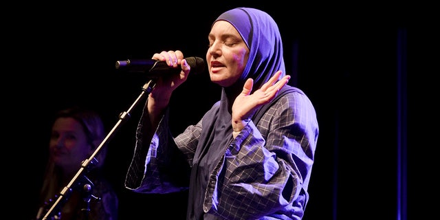 Sinead OConnor on stage performing in Berlin