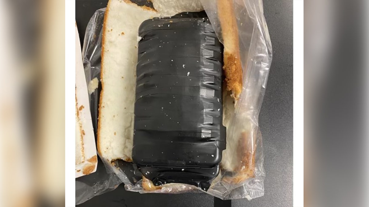 Contraband discovered inside a cake