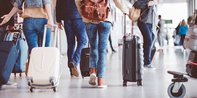 people in an airport