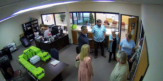 Surveillance footage of Cathy Latham