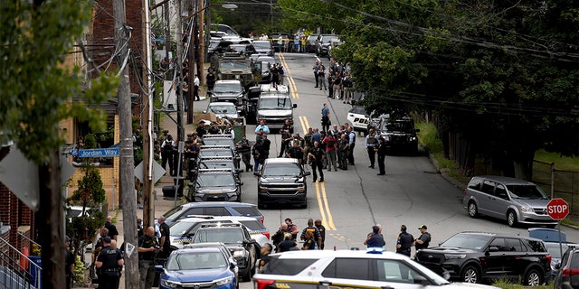 Pittsburgh shooting scene