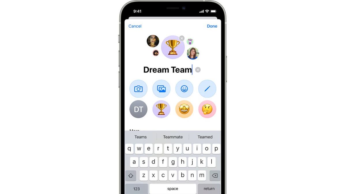 Photo of a group chat.