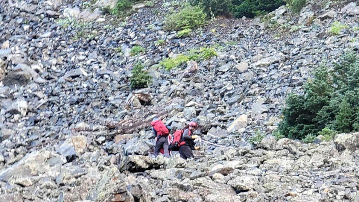Rocks, the mountain