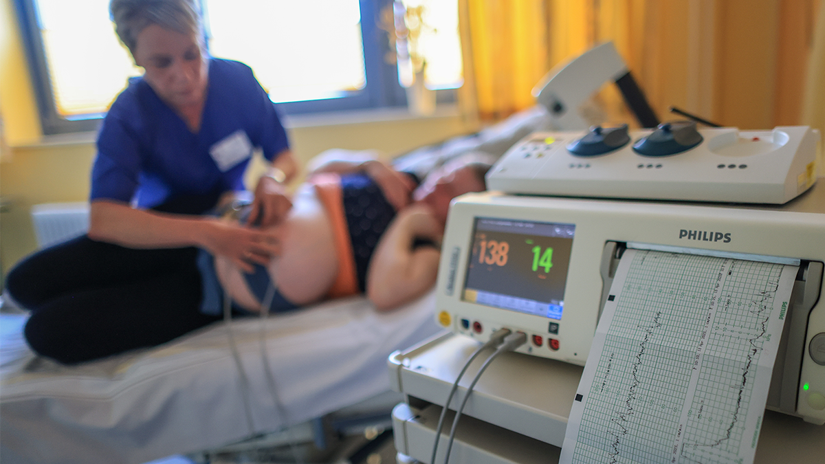 Mom in labor 