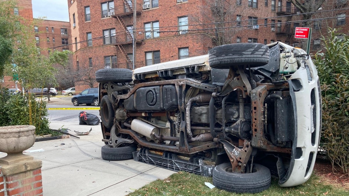 Stephen Giraldos overturned SUV
